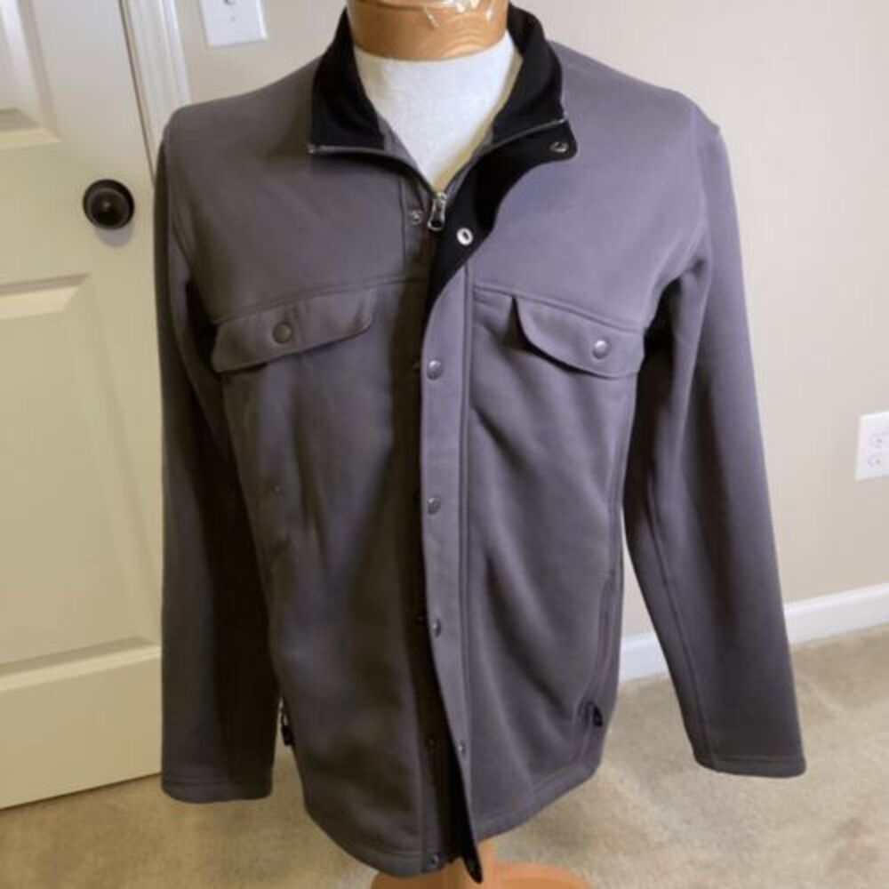 Mens‎ Orvis Trout Bum long sleeve  fleece jacket medium gray